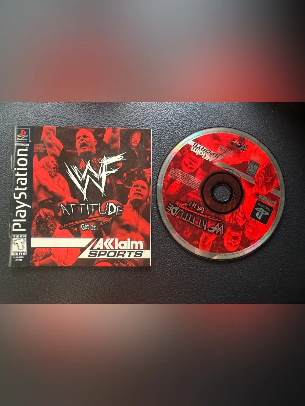 Sony PlayStation 1 video game 'WWF Attitude'